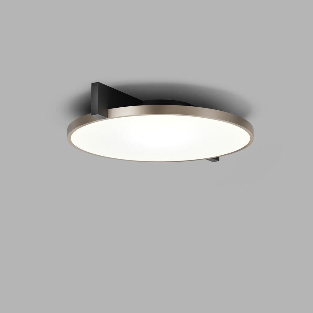 INLAY C2 DISC Ceiling Lamp in Matt Black and Satin Gold finish