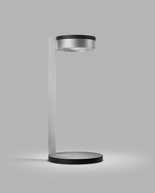 BLADE T2 SLIM Table Lamp in Matt Black and Satin Silver finish