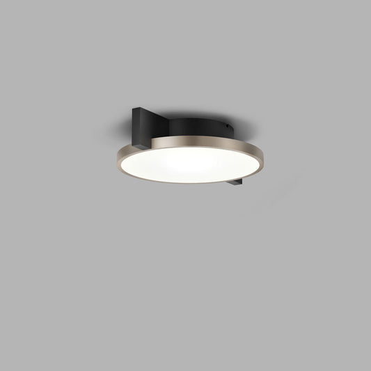 INLAY C1 DISC Ceiling Lamp in Matt Black and Satin Gold finish