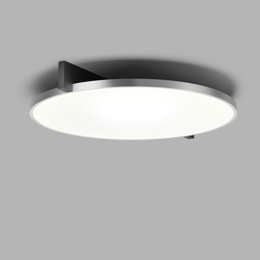 INLAY C3 DISC Ceiling Lamp in Matt Black and Satin Silver finish