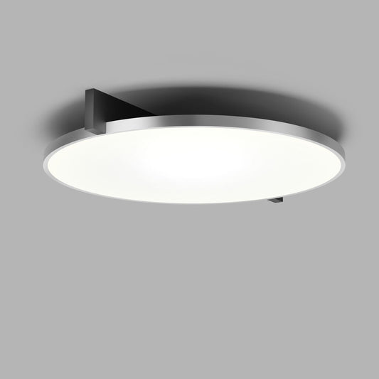 INLAY C3 DISC Ceiling Lamp in Matt Black and Satin Silver finish