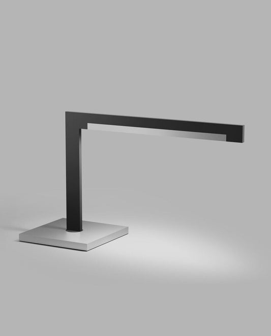 INLAY T2 Table Lamp in Matt Black and Satin Silver finish