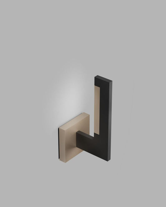 INLAY W1 Wall Lamp in Matt Black and Satin Gold finish
